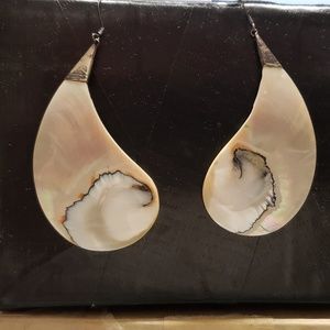 NAUTILUS SHELL EARRINGS, FISH HOOK